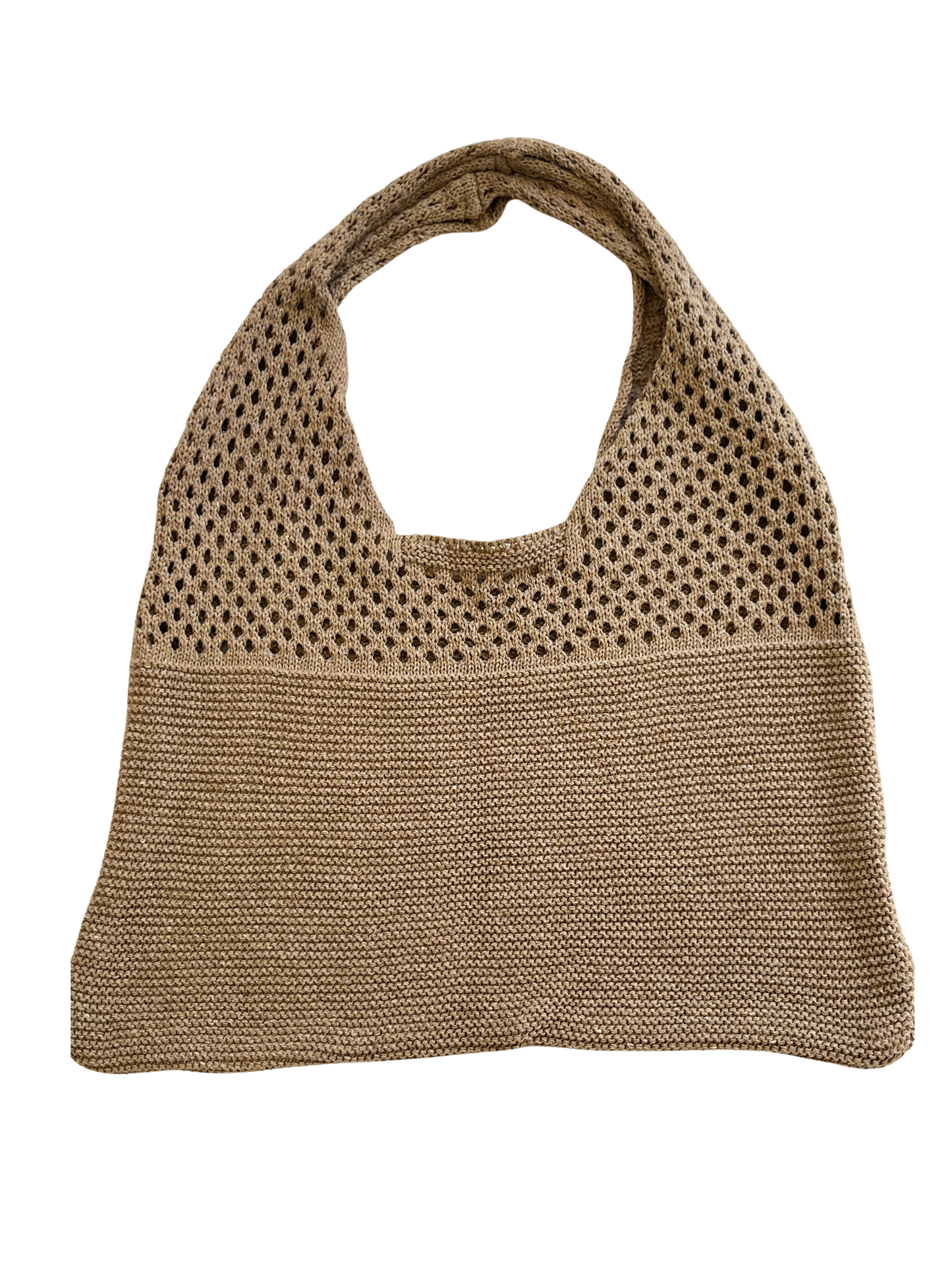 CARTERA TEJIDA CAQUI